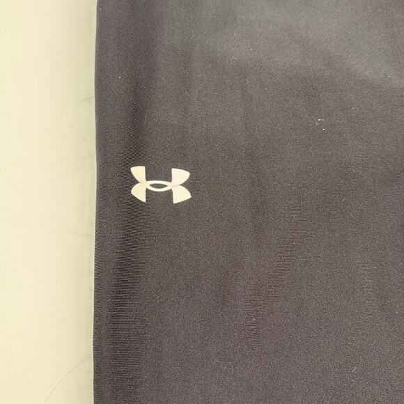 Under Armour Heatgear Women’s Black Cropped Compression Leggings Side Pocket M - Picture 5 of 11